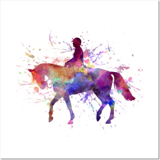 Watercolor horse show Posters and Art